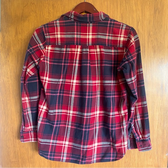 Uniqlo Plaid Flannel Button Down Shirt - Red - Picture 3 of 9